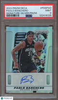 Paolo Banchero 2024-25 Prizm Deca Silver Auto Autograph Orlando Magic PSA 9