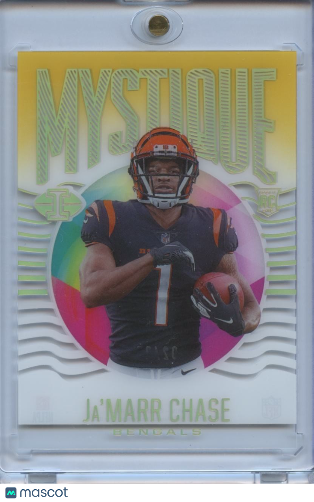 Ja'Marr Chase 2021 Illusions Mystique GOLD Rookie RC Cincinnati Bengals 2/25