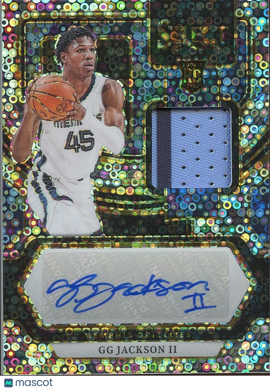 GG Jackson II 2023-24 Select Fastbreak Auto Autograph Patch RC Memphis Grizzlies