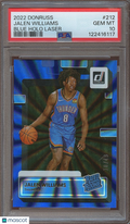 Jalen Williams 2022-23 Donruss Rated Rookie Blue RC OKC Thunder 10/49 PSA 10