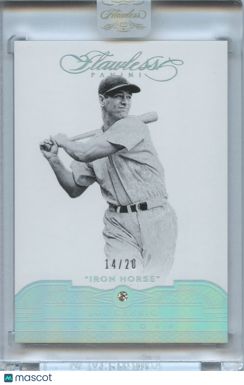 Lou Gehrig 2017 Flawless Diamond Gem Iron Horse New York Yankees 14/20
