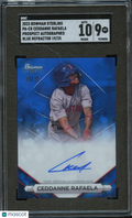 Ceddanne Rafaela 2023 Bowman Sterling Auto Autograph Red Sox 19/25 SGC 9 10