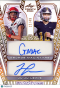 Juju Lewis / George Macintyre 2024 Leaf Trinity Dual Auto Autograph 12/49