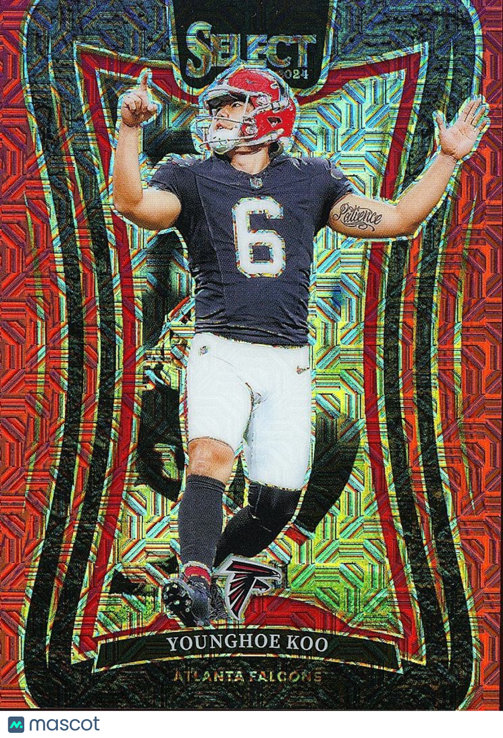 Younghoe Koo 2024 Select Suite Red Mojo Prizm Atlanta Falcons 32/49
