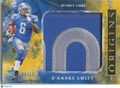 D'Andre Swift 2020 Origins GOLD Jersey Patch Rookie RC Detroit Lions 3/10