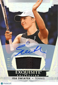 Iga Swiatek 2023 Upper Deck Exquisite Auto Autograph Patch Tennis 63/99