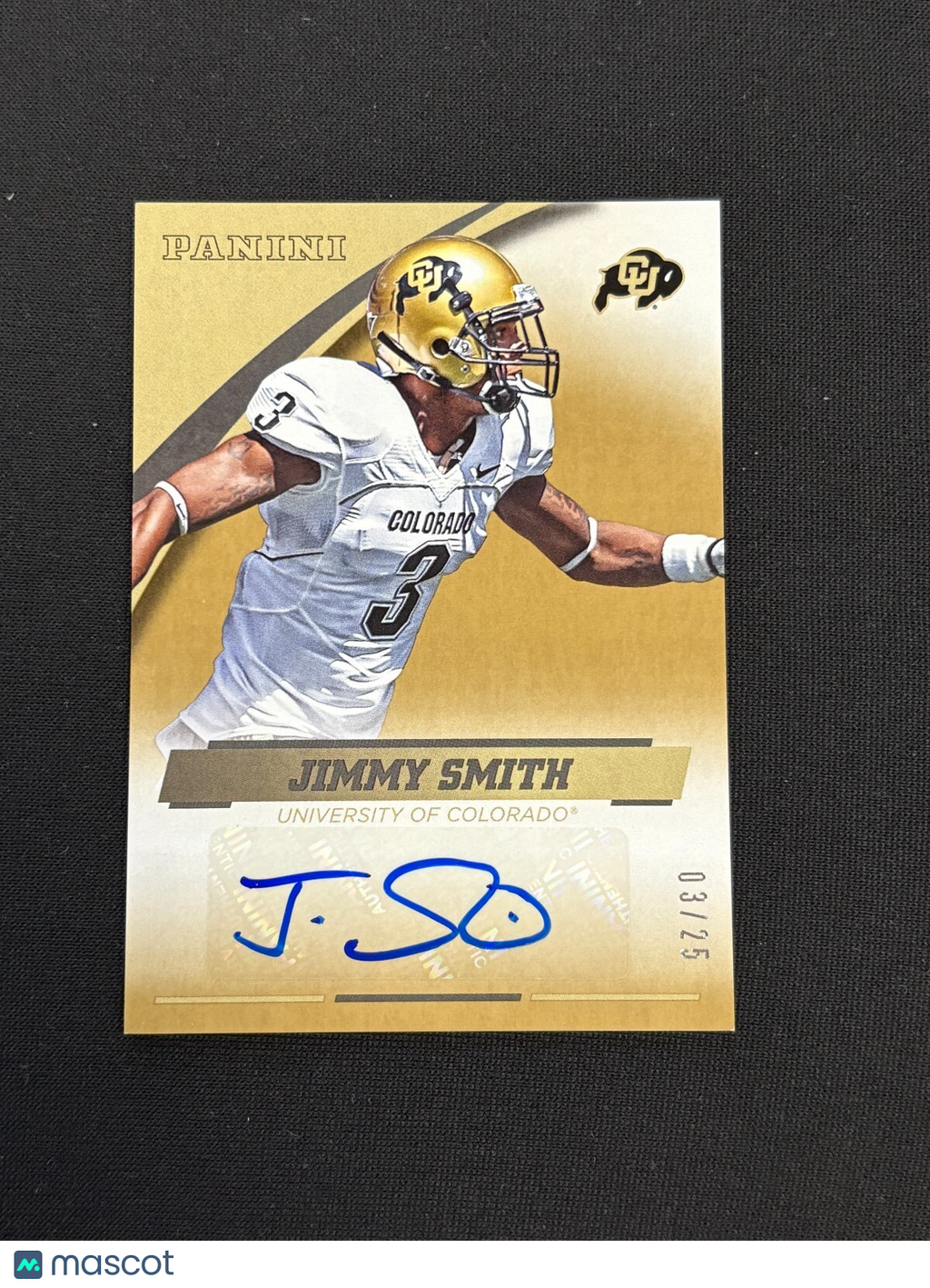 Jimmy Smith 2016 Panini Multisport GOLD Auto Autograph Colorado Buffalo 3/25