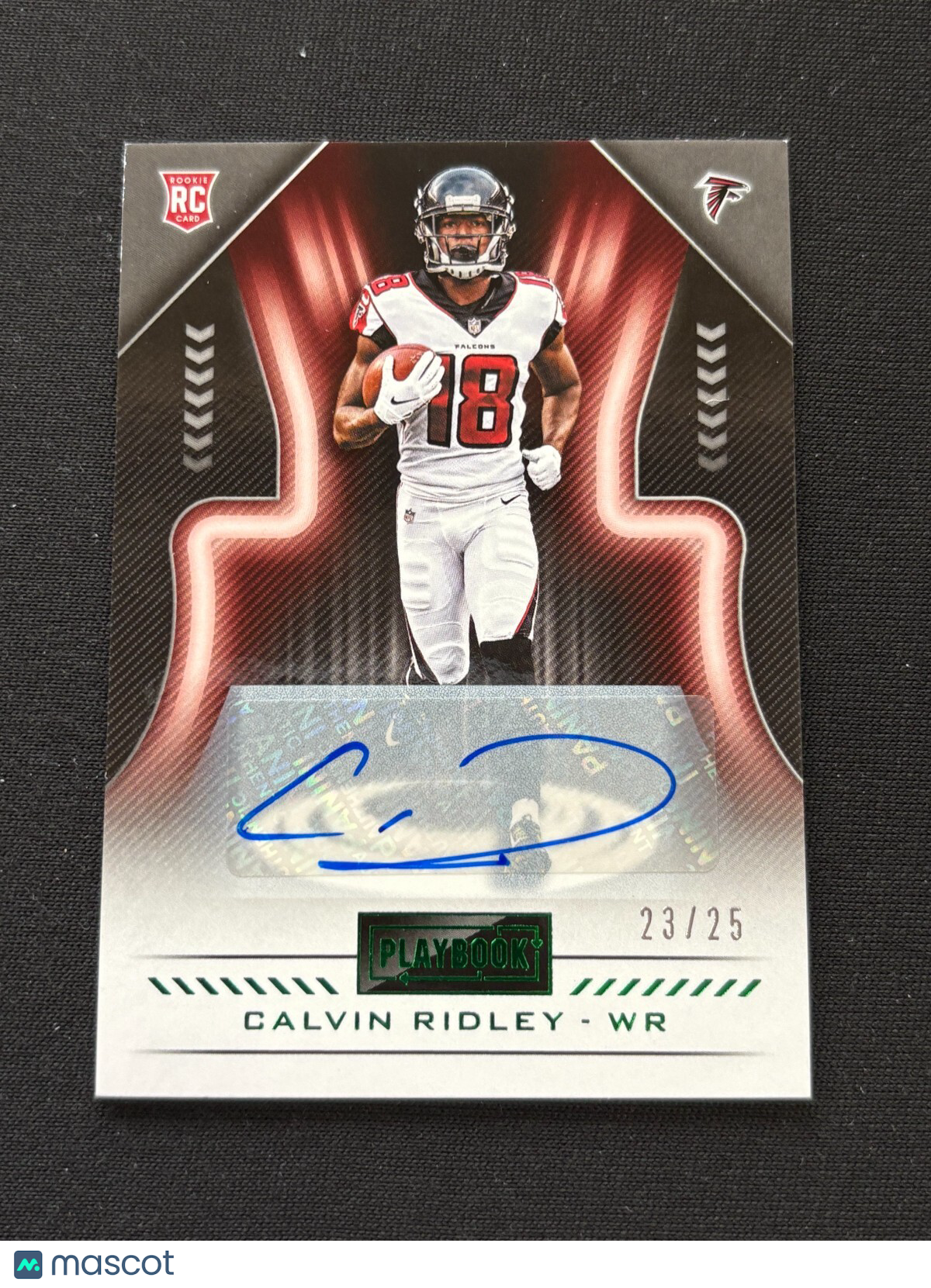 Calvin Ridley 2018 Playbook Auto Autograph RC Rookie SSP Atlanta Falcons 23/25