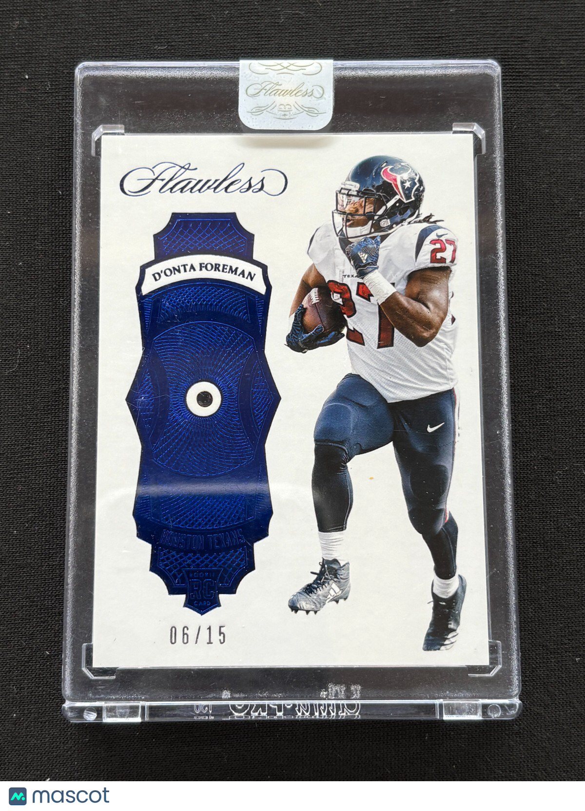 D'onta Foreman 2017 Flawless Sapphire Gem RC Texas Longhorns Houston Texans 6/15