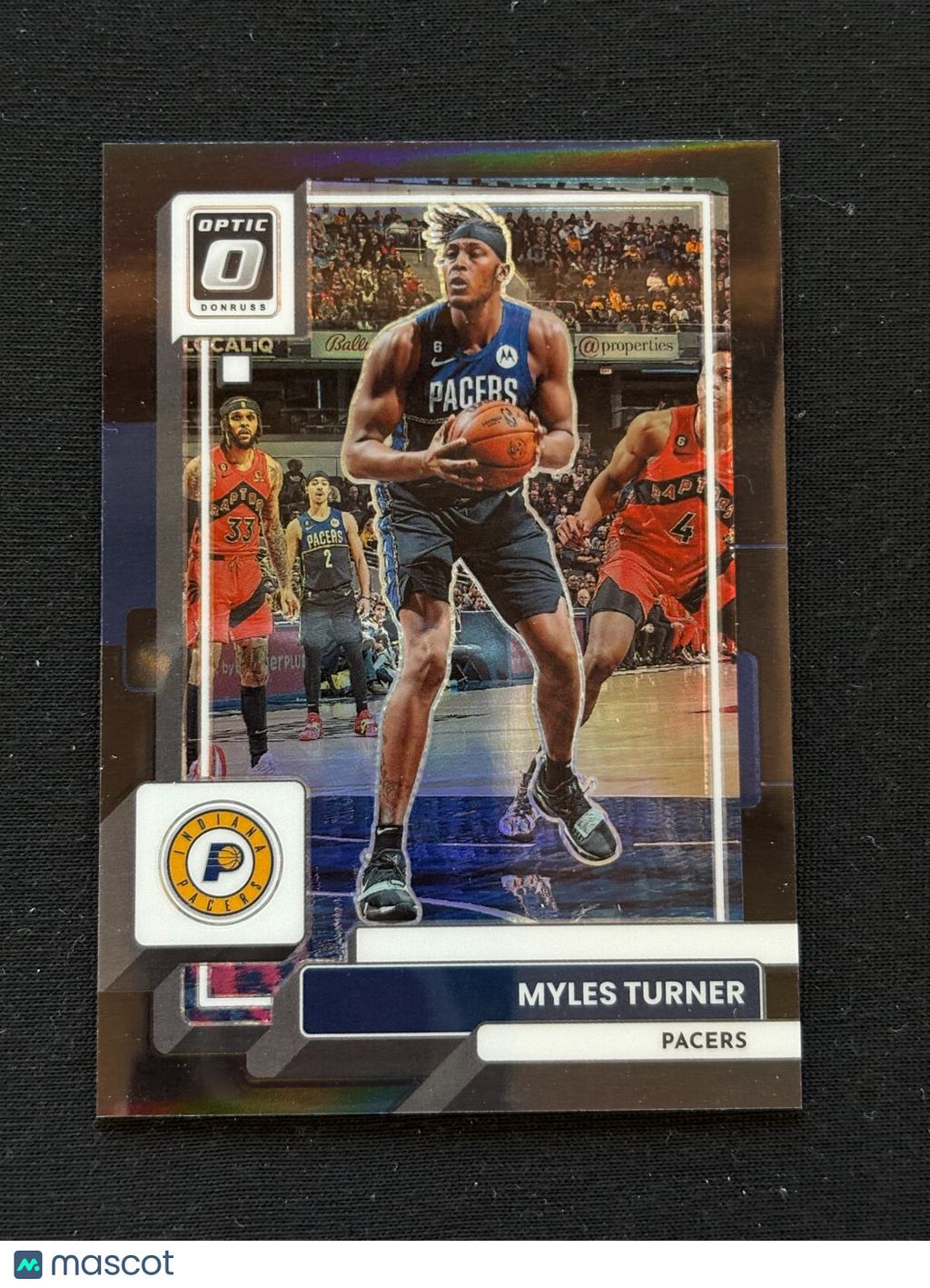 Myles Turner 2022-23 Optic BLACK Prizm Indiana Pacers Texas Longhorns 1/1 #89