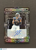 Justin Fields 2023 Obsidian Auto Autograph Chicago Bears New York Jets