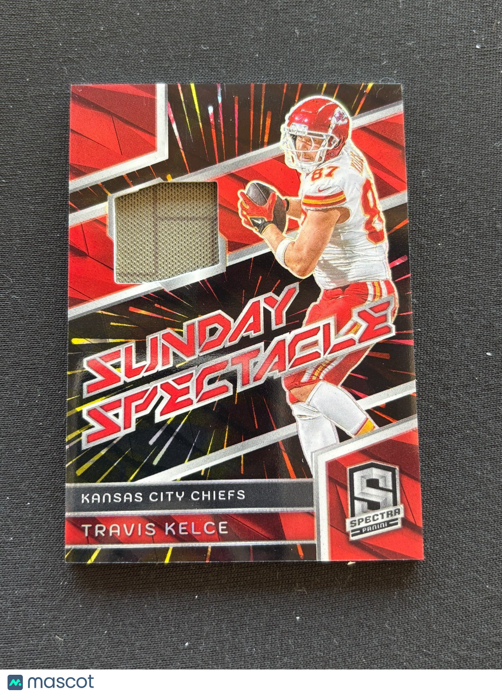 Travis Kelce 2024 Spectra Spectacle Jersey Patch Kansas City Chiefs 16/75