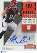 Sam Hubbard 2018 Contenders Ticket Stub Auto Autograph RC Bengals 33/94