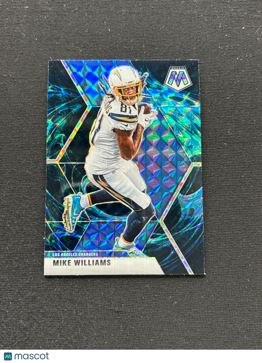 Mike Williams 2020 Mosaic Genesis Prizm SSP Shortprint Los Angeles Chargers #114