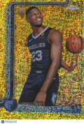 Cedric Coward 2025-26 Topps Chrome Variation GOLD Sparkle Rookie Grizlies 50/50