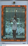 Bill Russell 2025-26 Topps Orange SSP Boston Celtics 13/25 #251