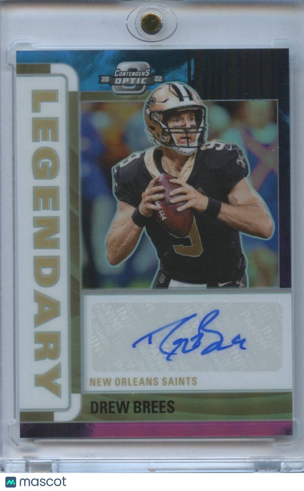 Drew Brees 2022 Contenders Optic Nebula Auto Autograph SSP Saints 1/2 READ