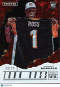John Ross III 2017 Panini Father's Day Cracked Ice Rookie RC Bengals 23/25