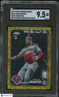 Noelvi Marte 2024 Topps Chrome Image Variation GOLD Refractor Reds 36/50 SGC 9.5