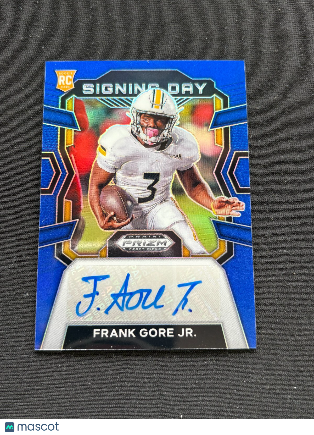 Frank Gore Jr. 2024 Prizm Draft Blue Auto Autograph RC Buffalo Bills 25/149