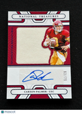 Carson Palmer 2022 National Treasures Auto Autograph Game Worn Jersey USC 63/75
