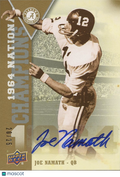 Joe Namath 2012 Upper Deck GOLD Auto Autograph Alabama Crimson Tide Jets 20/25