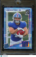 Cam Skattebo 2025 Optic Rated Rookie Black Pandora Prizm RC New York Giants 4/25
