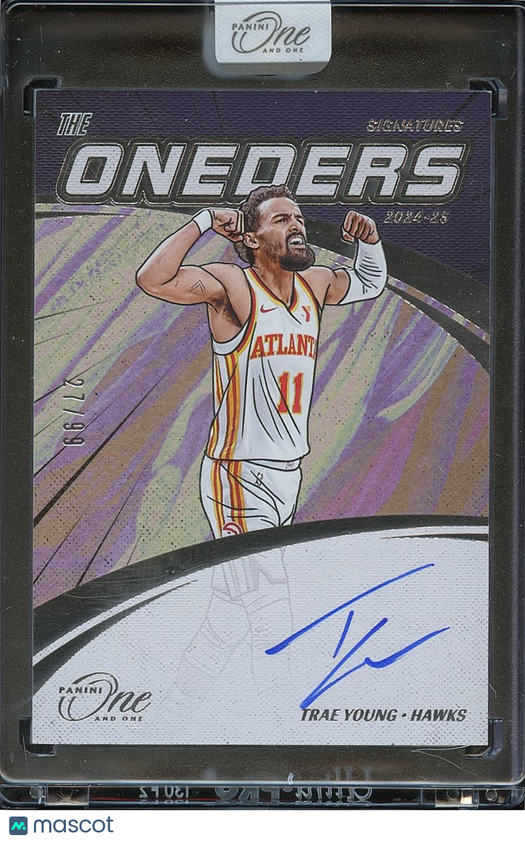 Trae Young 2024-25 Panini One Oneders On Card Auto Autograph Atlanta Hawks 27/99