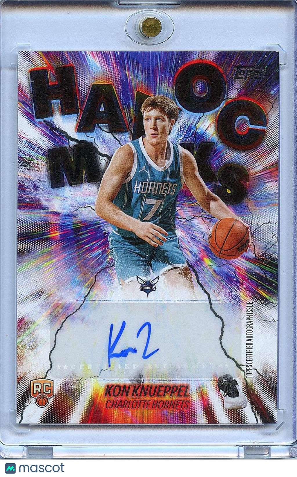 Kon Knueppel 2025-26 Topps Havoc Auto Autograph RC Rookie Hornets
