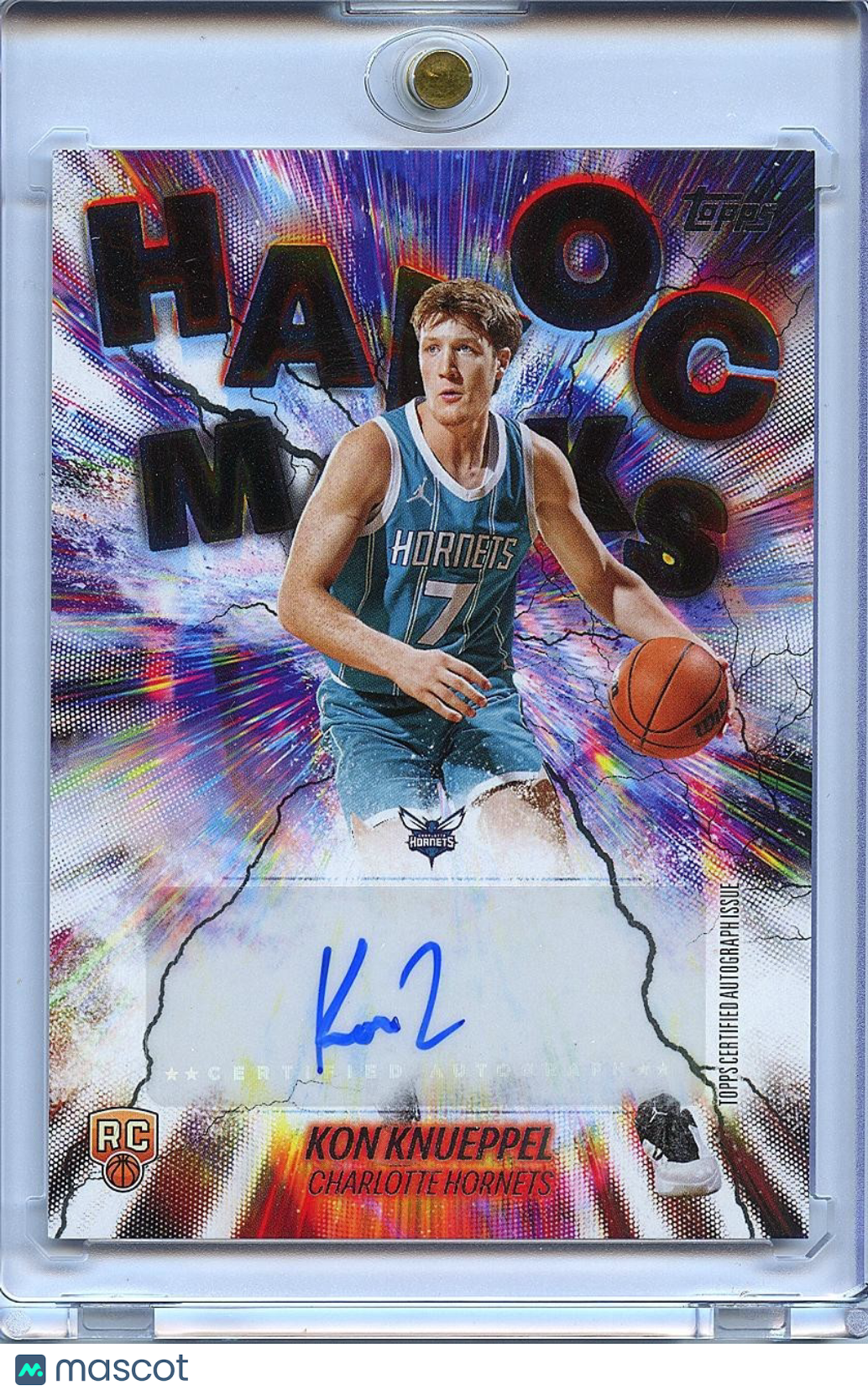 Kon Knueppel 2025-26 Topps Havoc Auto Autograph RC Rookie Hornets