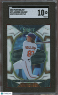 Jackson Holliday 2023 Select White Prizm RC Baltimore Orioles 137/149 SGC 10
