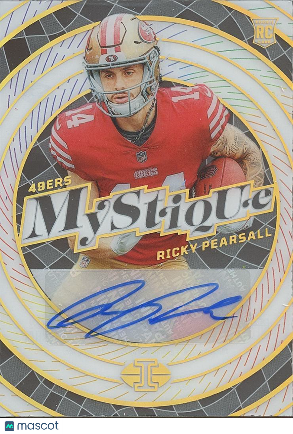 Ricky Pearsall 2024 Illusions Mystique Auto Autograph RC San Francisco 49ers /99