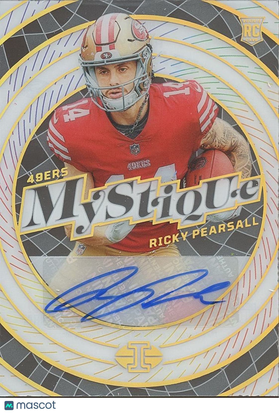 Ricky Pearsall 2024 Illusions Mystique Auto Autograph RC San Francisco 49ers /99