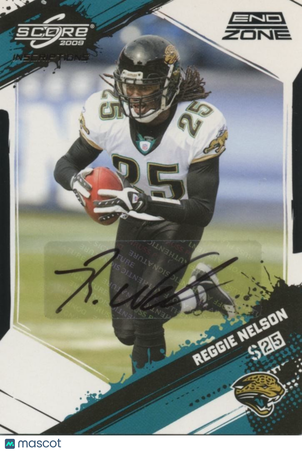Reggie Nelson 2009 Score End Zone SSP Auto Autograph 3/6 Jacksonville Jaguars