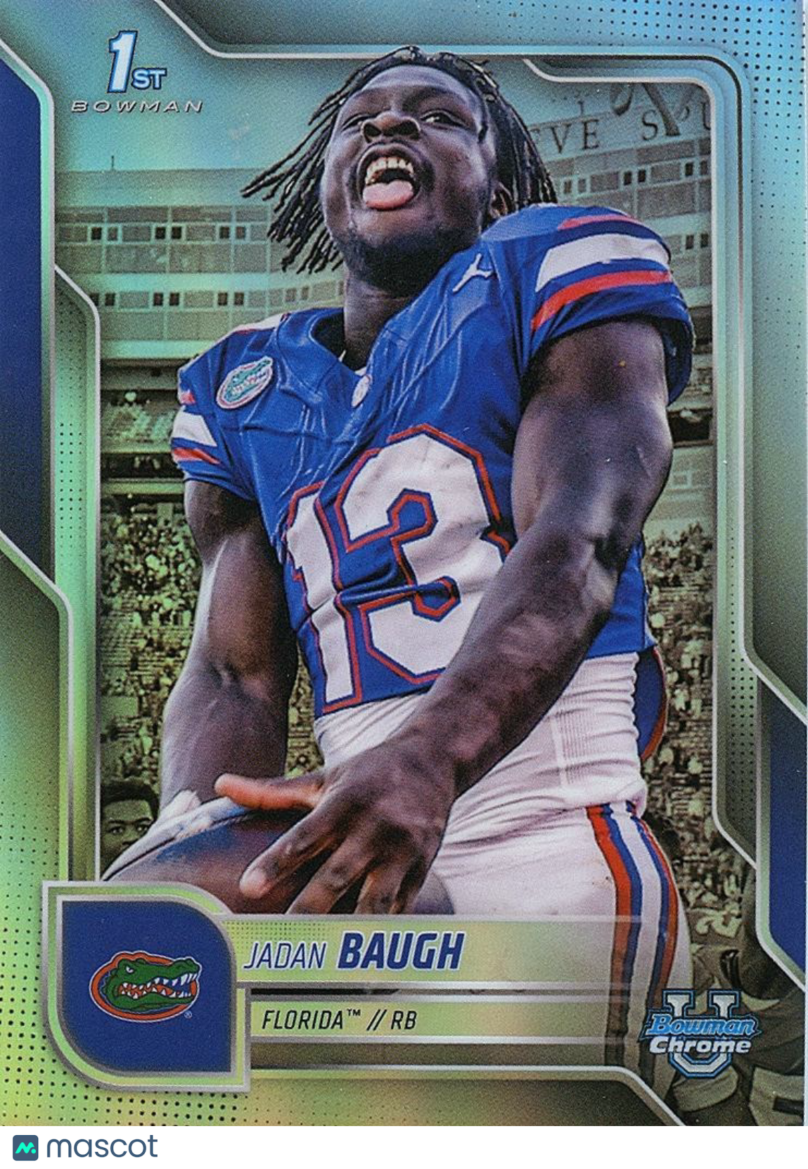 Jadan Baugh 2025 Bowman Chrome 1st Image Variation SSP RC Florida Gators