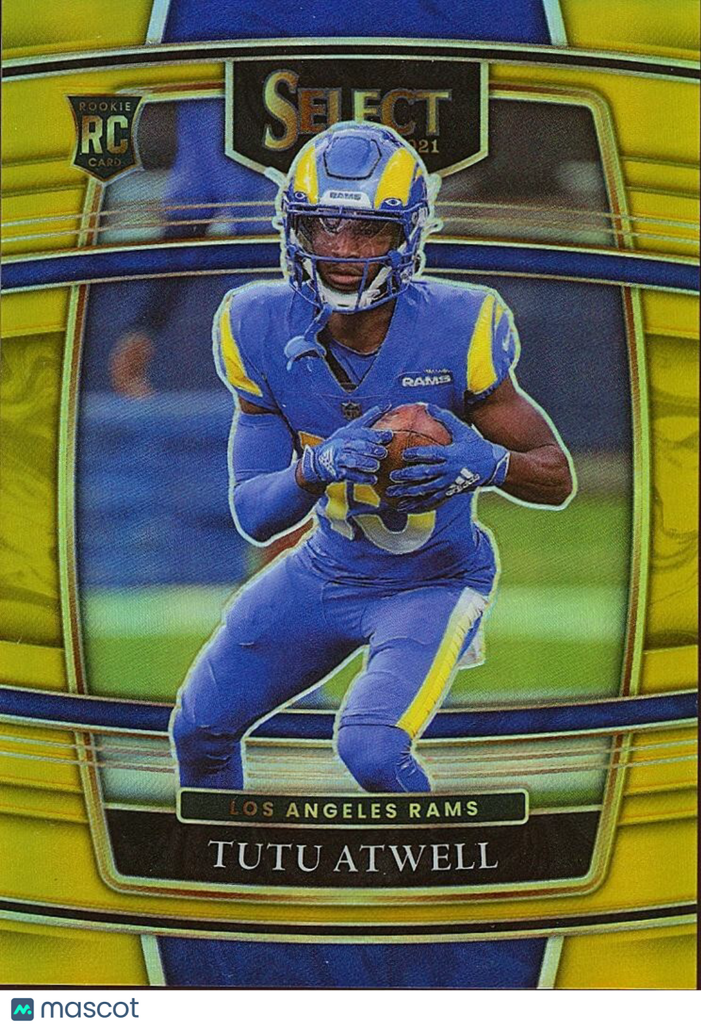 Tutu Atwell 2021 Select GOLD Prizm Rookie RC Los Angeles Rams 6/10 #61