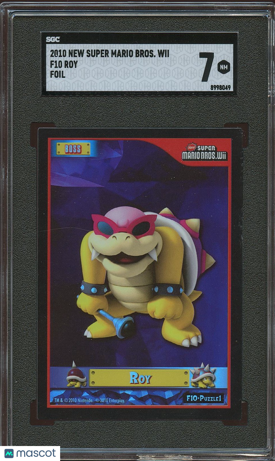 Roy 2010 New Super Mario Bros. Wii HOLO FOIL #F10 SGC 7