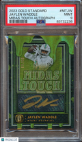 Jaylen Waddle 2023 Gold Standard Auto Autograph Midas Touch Dolphins 3/49 PSA 9