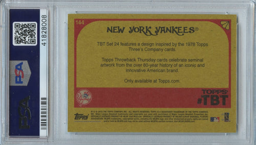 Aaron Judge 2018 Topps Throwback Thursday Rookie RC New York Yankees #144 PSA 10