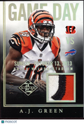 A.J. Green 2017 Limited Game Day Game Worn Patch Cincinnati Bengals 21/25