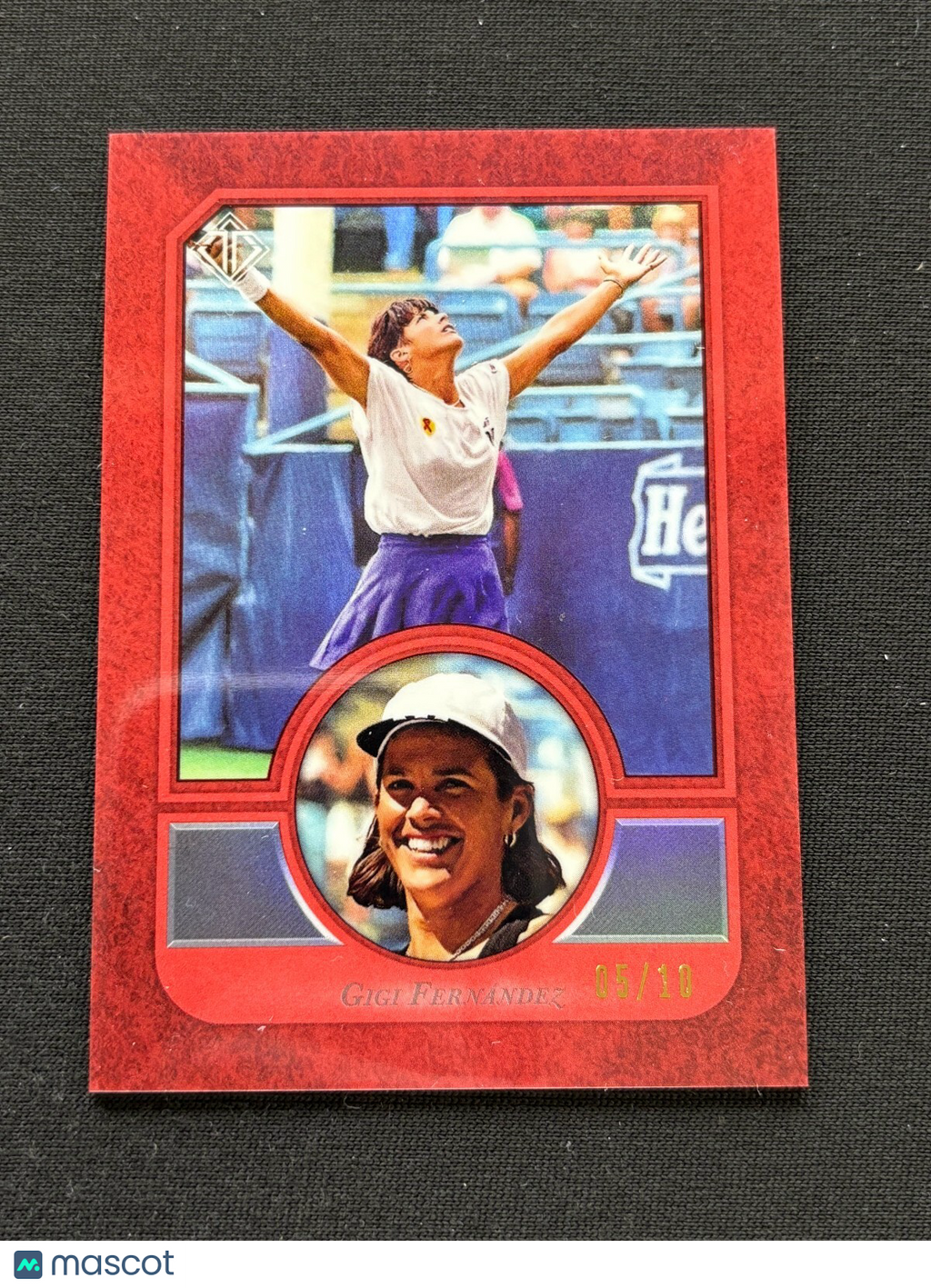 Gigi Fernandez 2020 Topps Transcendent Red Refractor Tennis 5/10 #44