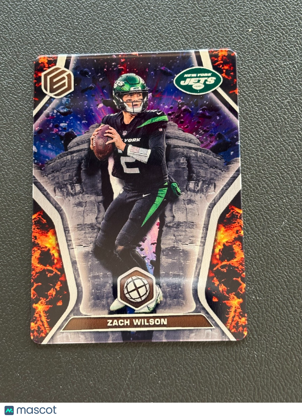 Zach Wilson 2022 Elements FIRE SSP CASE HIT New York Jets