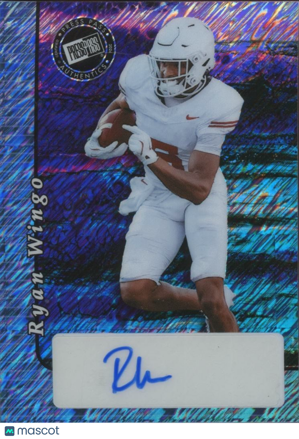 Ryan Wingo 2024 Press Pass Auto Autograph Rookie RC Texas Longhorns 20/20