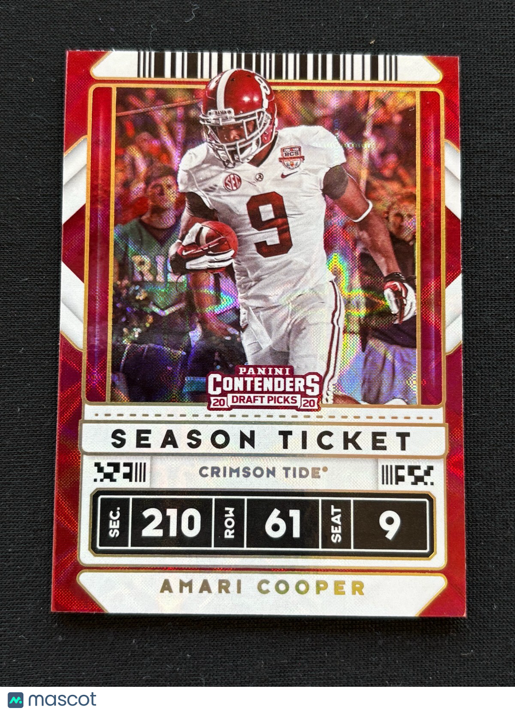 Amari Cooper 2020 Contenders GALACTIC CASE HIT SSP Alabama Crimson Tide