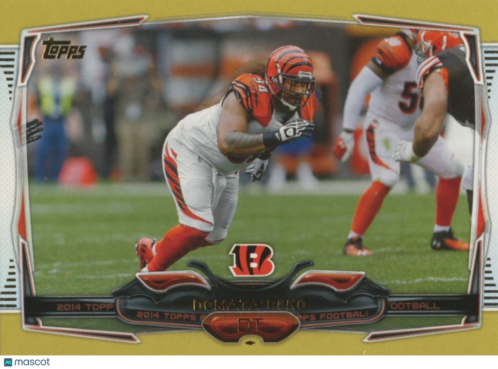 Domata Peko 2014 Topps GOLD Rookie RC Cincinnati Bengals 1441/2014 #46
