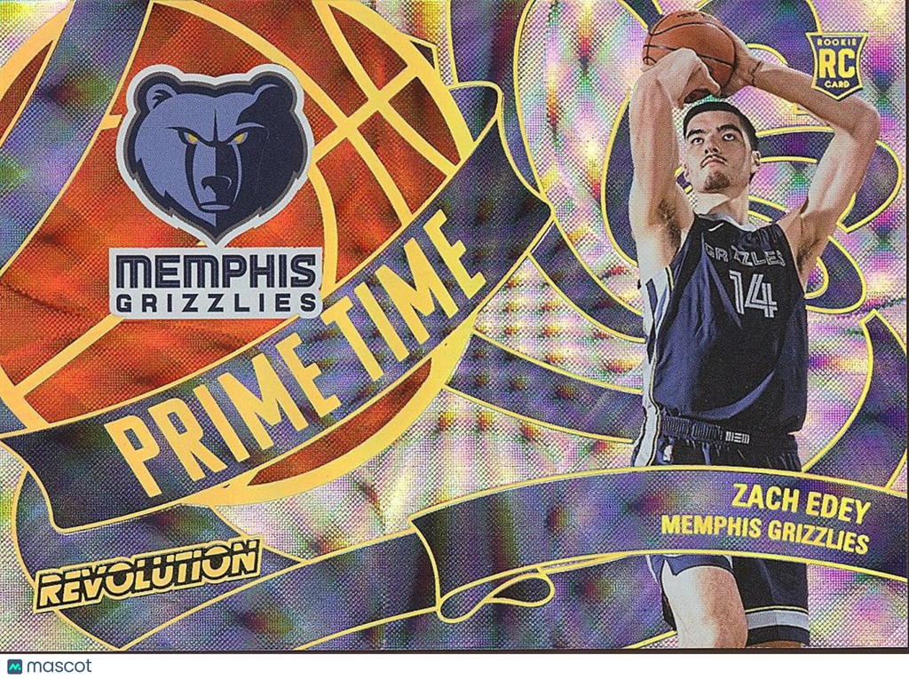 Zach Edey 2024-25 Revolution Prime Time SSP CASE HIT RC Rookie Grizzlies