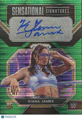 Kiana James 2023 Prizm Auto Autograph RC Green Pulsar Rookie WWE Wrestling 8/10