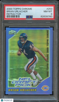 Brian Urlacher 2000 Topps Chrome Refractor Rookie RC Chicago Bears 121/150 PSA 8