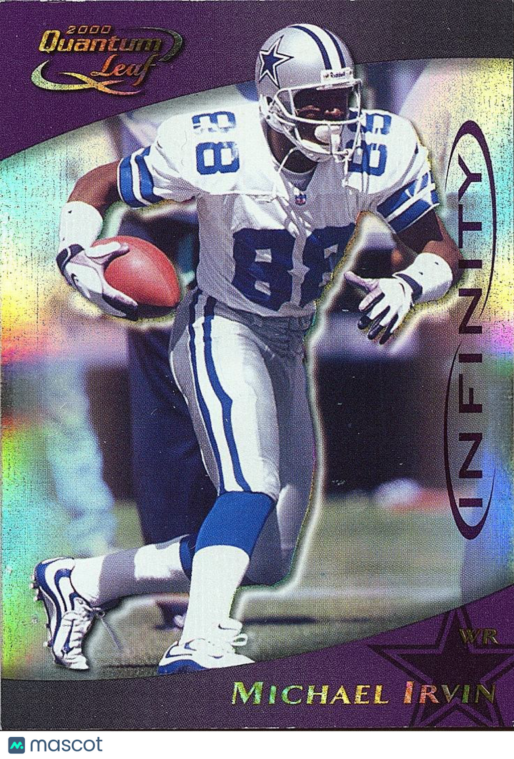 Michael Irvin 2000 Quantum Leaf Infinity Purple Dallas Cowboys 25/25 #70