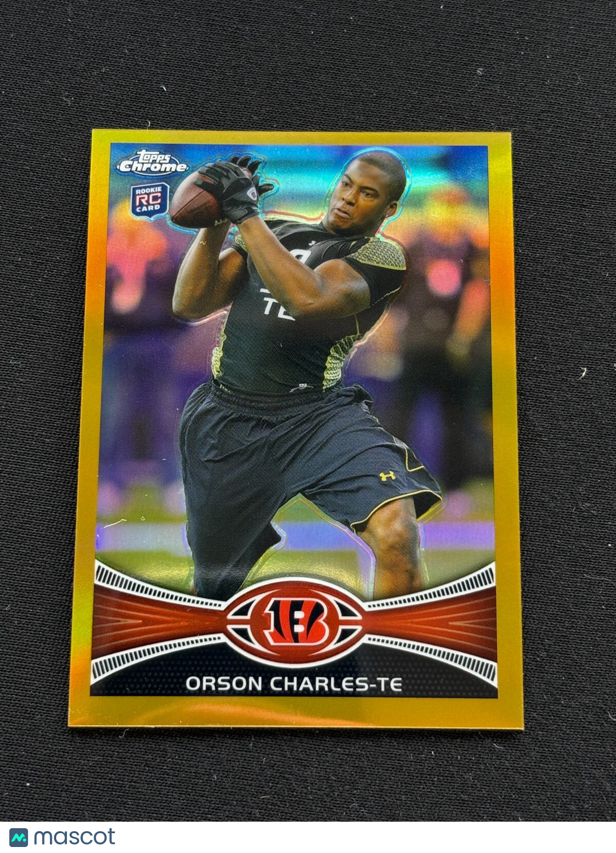 Orson Charles 2012 Topps Chrome GOLD Refractor Rookie RC Cincinnati Bengals 4/50